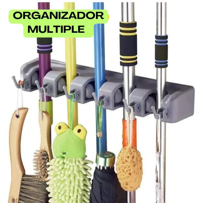 ORGANIZADOR MULTIPLE - SOPORTE ESCOBA & TRAPERO 🧹✨ - ENVÍO GRATIS