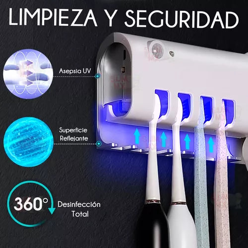 ESTERILIZADOR Y DISPENSADOR DE CREMA DENTAL 🦷🪥 - ENVÍO GRATIS