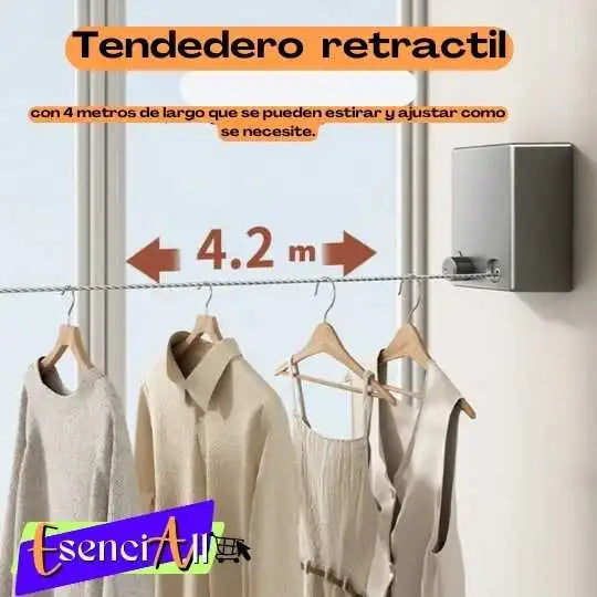 TENDEDERO RETRACTIL 🌧️👕 - ENVÍO GRATIS
