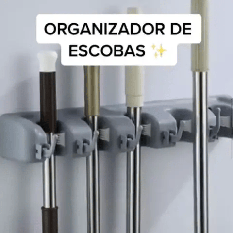 ORGANIZADOR MULTIPLE - SOPORTE ESCOBA & TRAPERO 🧹✨ - ENVÍO GRATIS