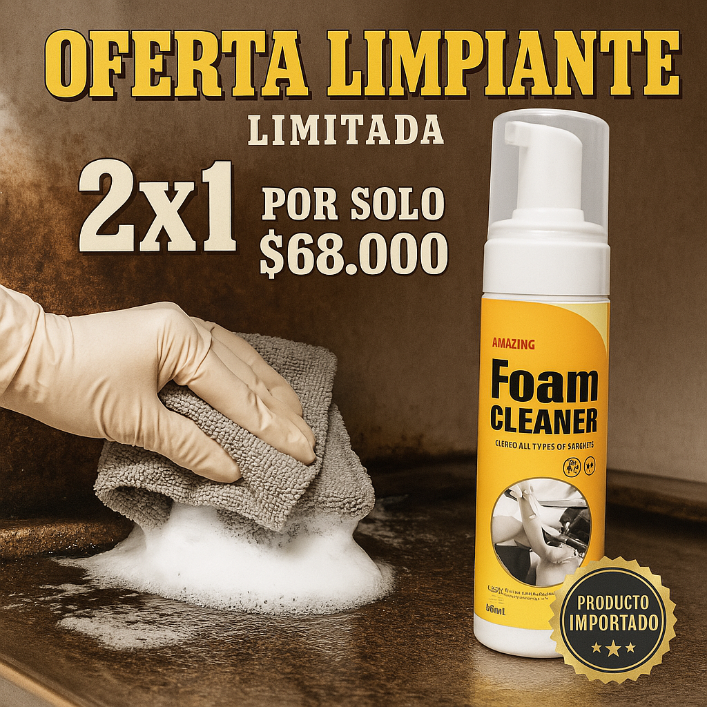 ESPUMA LIMPIADORA POR 2 UNID. 🧽 🫧 ENVIO GRATIS❗ 🚚
