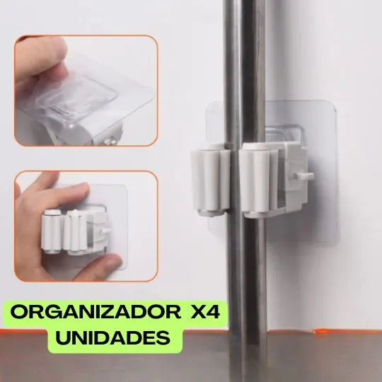 ORGANIZADOR UNITARIO X4 UNIDADES - SOPORTE ESCOBA Ó TRAPERO 🧹✨ - ENVÍO GRATIS