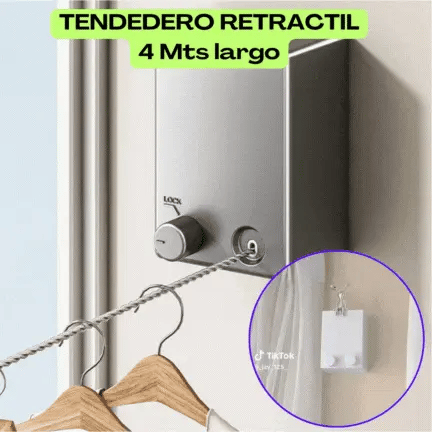 TENDEDERO RETRACTIL 🌧️👕 - ENVÍO GRATIS